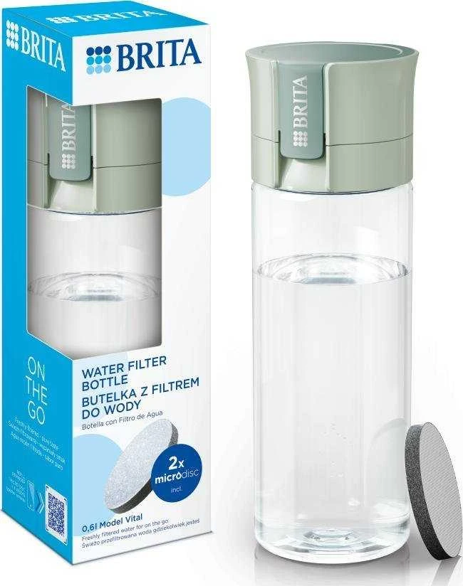Gertuvė Brita Vital + 2 Brita MicroDisc vandens filtrai, žalios spalvos