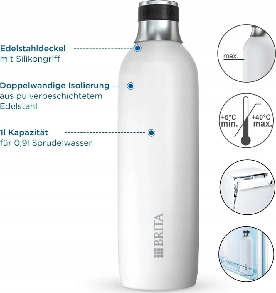 Brita sodaTRIO butelis (1 l; butelis)