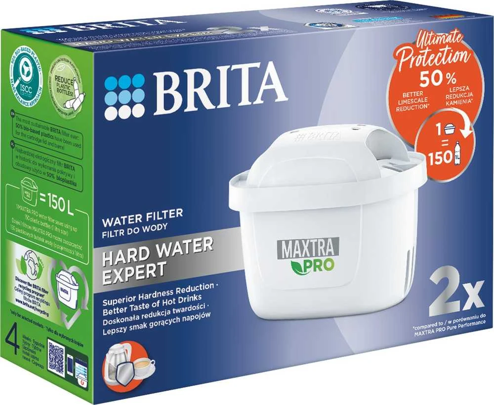 Vandens filtras - Brita Maxtra Pro Hard Vanduo Expert 2 vnt. Baltas