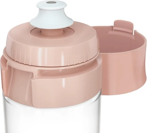 Gertuvė Brita Vital filtravimo butelis 0,6 l, pastelinės persikinės spalvos