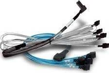 „Broadcom 05-60002-00“ 1 m SAS kabeliai [1x CBL-SFF8654 --> 2x SFF8643 MiniSASHD]