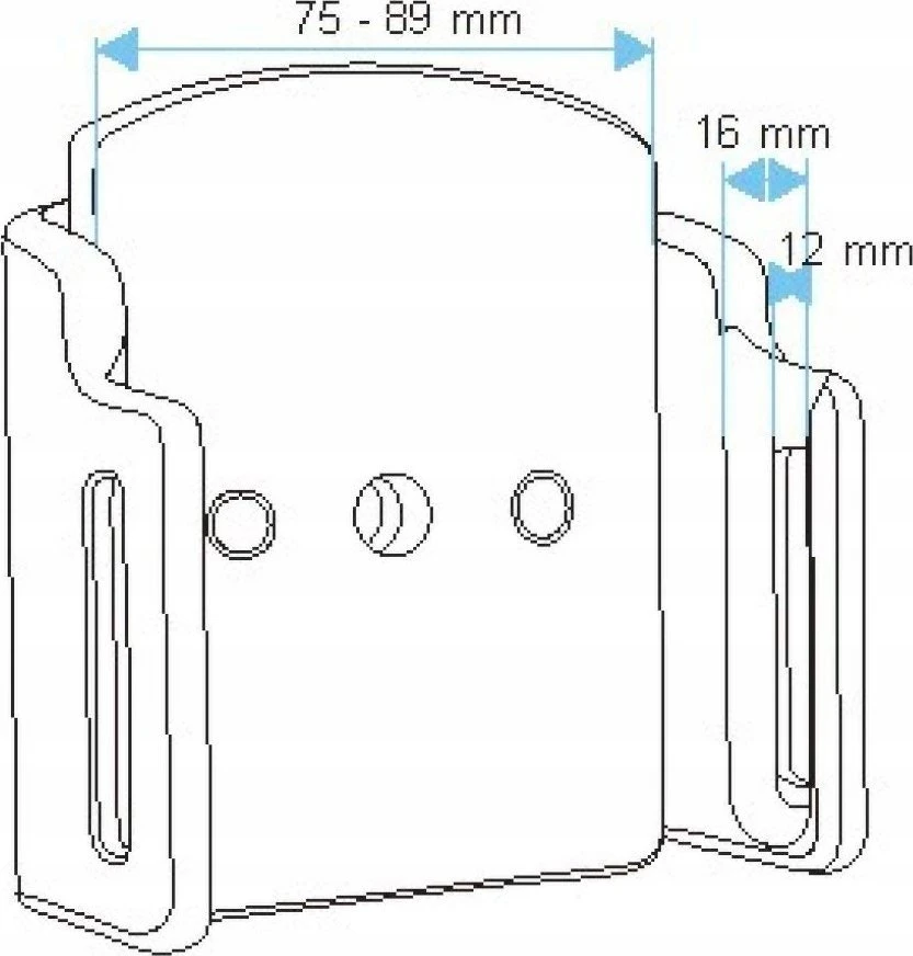 Brodit Halter Universal pasyvus dirželis B: 75-83 mm / D: 12-16 mm