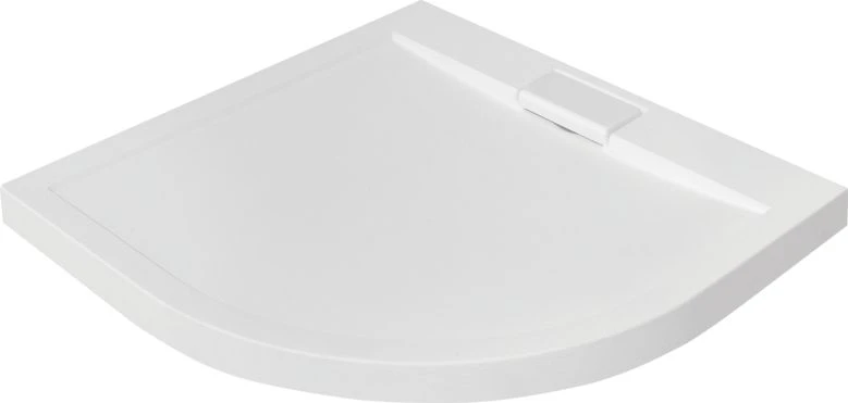 Pusapvalis dušo padėklas Besco Axim UltraSlim, 90 x 90 x 4,5 cm