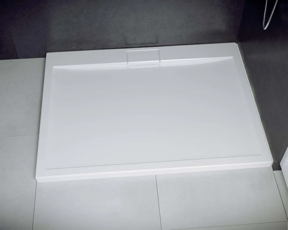 Stačiakampis dušo padėklas Besco Axim UltraSlim, 120 x 90 x 4,5 cm