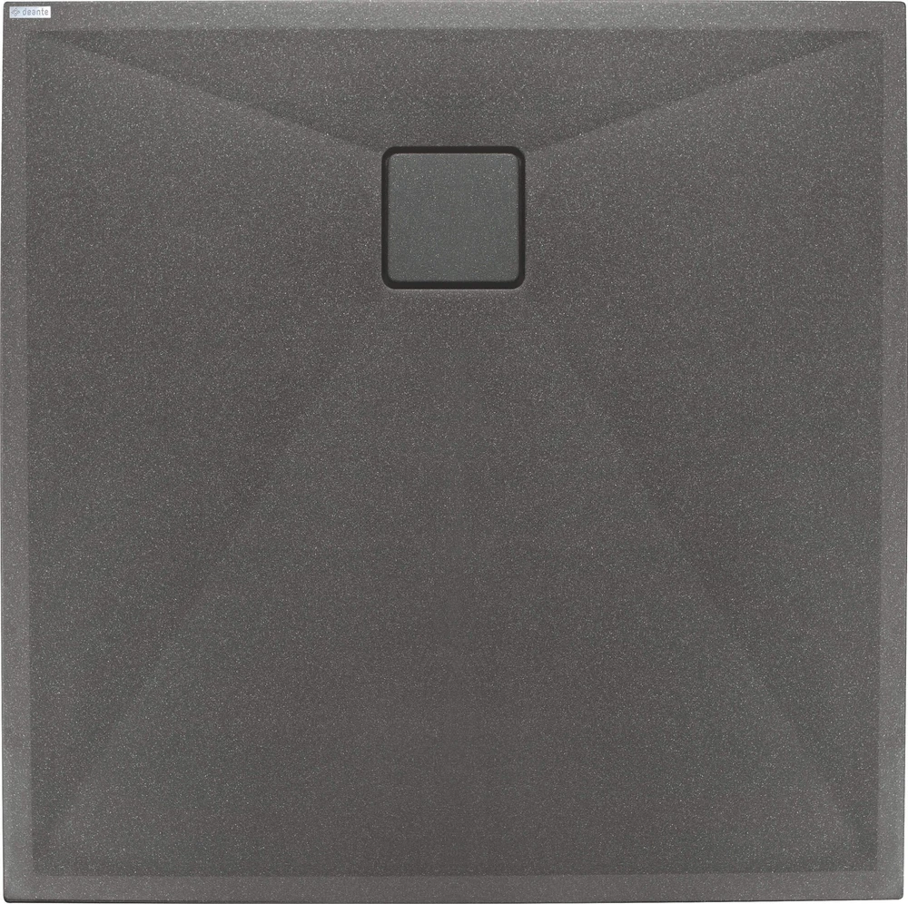 Granitinis dušo padėklas Deante Correo, Anthracite metallic, 80x80 cm