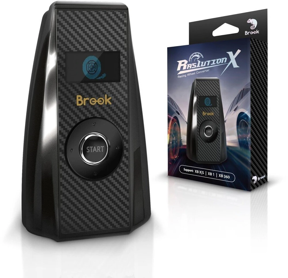 „Brook Gaming“ – „Ras1ution X Sim-Racing“ signalo keitiklis – Juodas – 12,7 x 8,6 x 3,1 cm