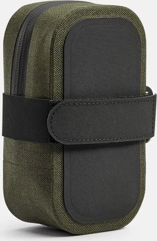 Brooks Balnelinė rankinė BROOKS SCAPE SADDLE POCKET BAG, purvo žalia, Talpa 0,7 L, Tvirtinimas ant diržo, Vandeniui atspari (NAUJA)
