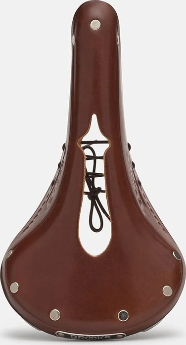 Brooks Balnelis BROOKS B17 NARROW CARVED, Ruda spalva, Plieniniai lankeliai, Svoris 510 g, linija Leather