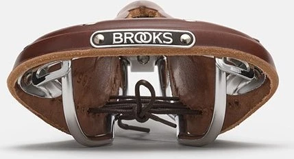Brooks Balnelis BROOKS B17 NARROW CARVED, Ruda spalva, Plieniniai lankeliai, Svoris 510 g, linija Leather