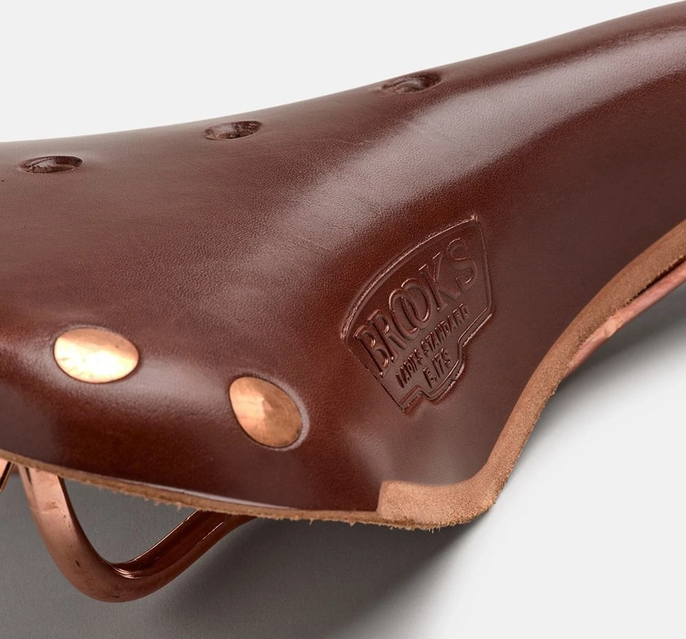 Brooks Balnelis BROOKS B17 SPECIAL SHORT, rudos spalvos, plieniniai lankai, svoris 480 g, linija Leather