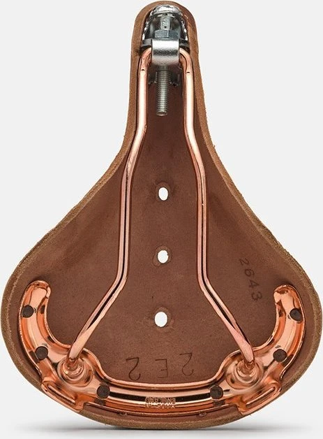 Brooks Balnelis BROOKS B17 SPECIAL SHORT, rudos spalvos, plieniniai lankai, svoris 480 g, linija Leather