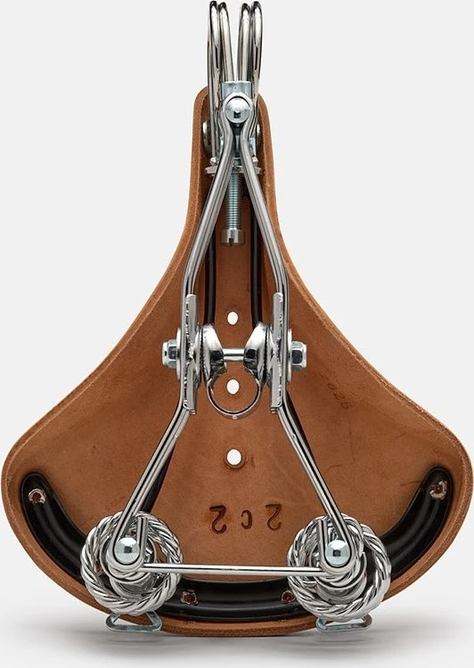 Brooks BALNELIS BROOKS B33, Honey, plieniniai lankai, svoris 1600 g, linija Leather (NAUJAS)