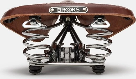 Brooks Balnelis BROOKS B66, rudos spalvos, plieniniai lankeliai, svoris 1050 g, linija Leather (NEW)