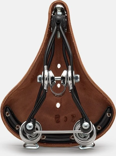 Brooks Balnelis BROOKS B66, rudos spalvos, plieniniai lankeliai, svoris 1050 g, linija Leather (NEW)