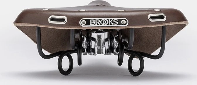 Brooks Balnelis BROOKS B72, rudos spalvos, plieniniai lankai, svoris 720 g, serija Leather (NAUJAS)