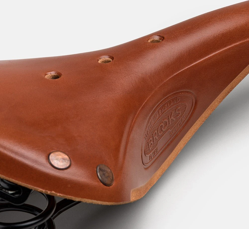 Brooks Balnelis BROOKS FLYER SPECIAL, Honey, plieniniai lankai, svoris 890 g, linija Leather (NAUJAS)