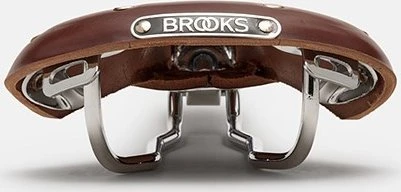 Brooks Balnelis BROOKS SWALLOW B15, rudos spalvos, plieniniai lankai, svoris 490 g, serija Leather