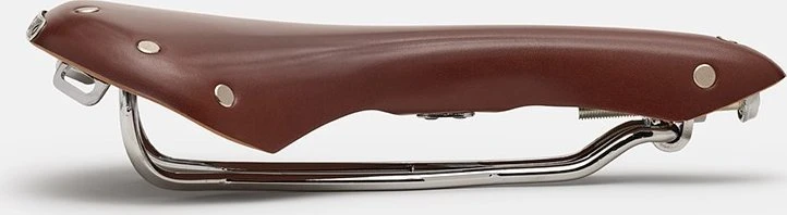 Brooks Balnelis BROOKS SWALLOW B15, rudos spalvos, plieniniai lankai, svoris 490 g, serija Leather