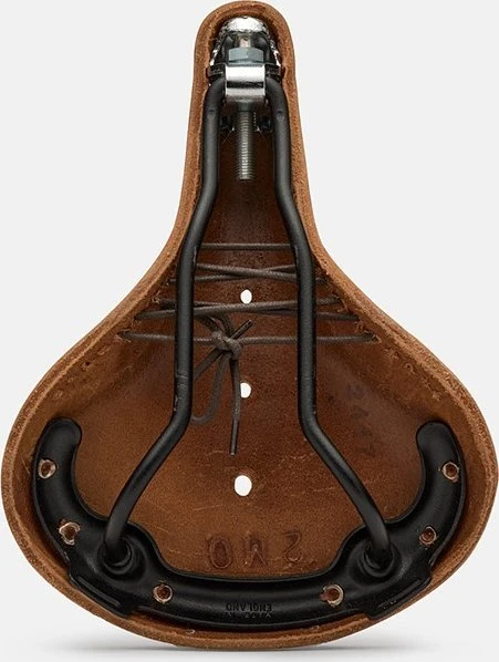 Brooks Bikselis BROOKS B17 SOFTENED SHORT, tamsiai ruda, plieno rėmas, svoris 470 g, linija Leather
