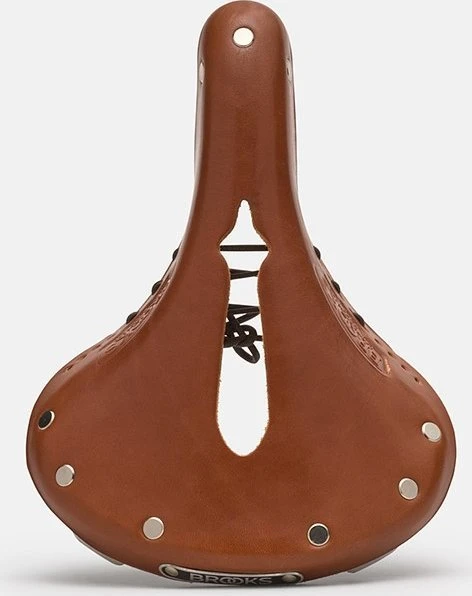 Brooks Brokso B17 CARVED SHORT balnelis, Honey, plieniniai lankai, svoris 460 g, odinė linija