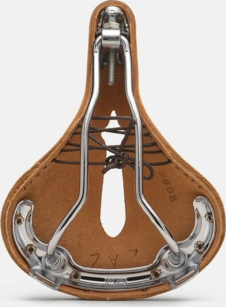 Brooks Brokso B17 CARVED SHORT balnelis, Honey, plieniniai lankai, svoris 460 g, odinė linija