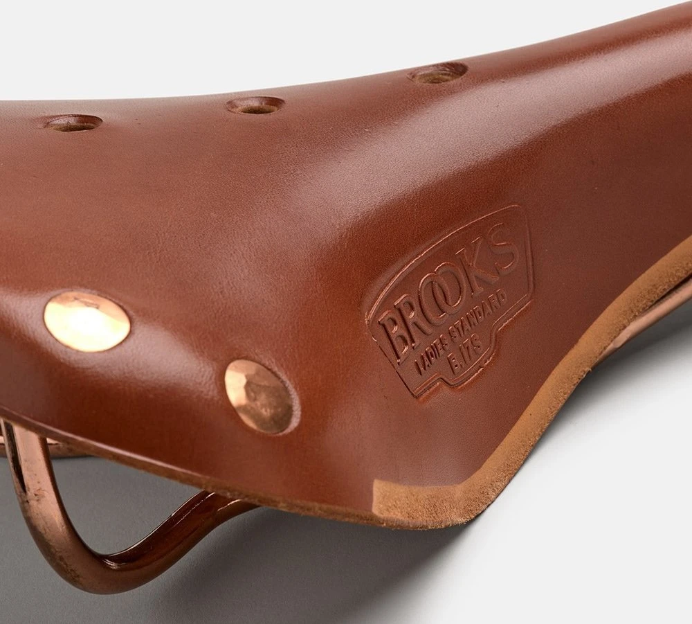 Brooks Brokso balnelis BROOKS B17 SPECIAL SHORT, Honey, plieniniai lankeliai, svoris 480 g, linija Leather