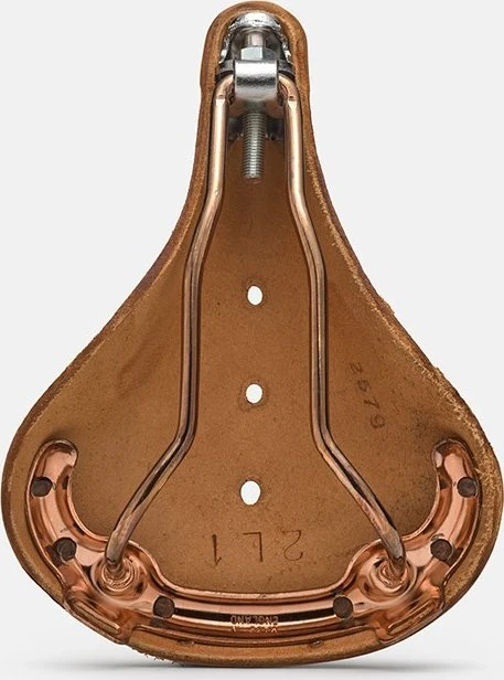 Brooks Brokso balnelis BROOKS B17 SPECIAL SHORT, Honey, plieniniai lankeliai, svoris 480 g, linija Leather
