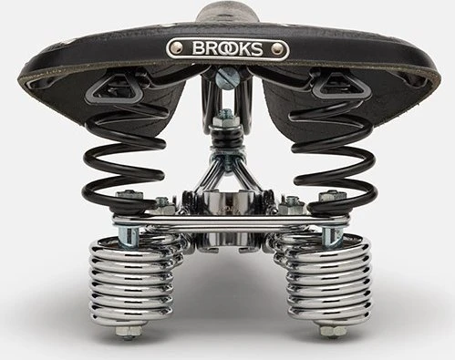 Brooks BROOKS B135 balnelis, juodas, plieniniai lankai, svoris 1630 g, odos linija (NAUJAS)