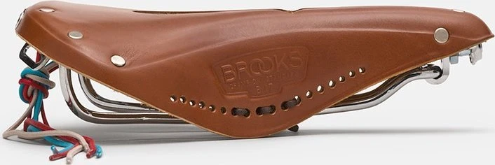 Brooks BROOKS B17 CARVED balnelis, Honey spalvos, plieniniai lankai, svoris 520 g, Leather linija