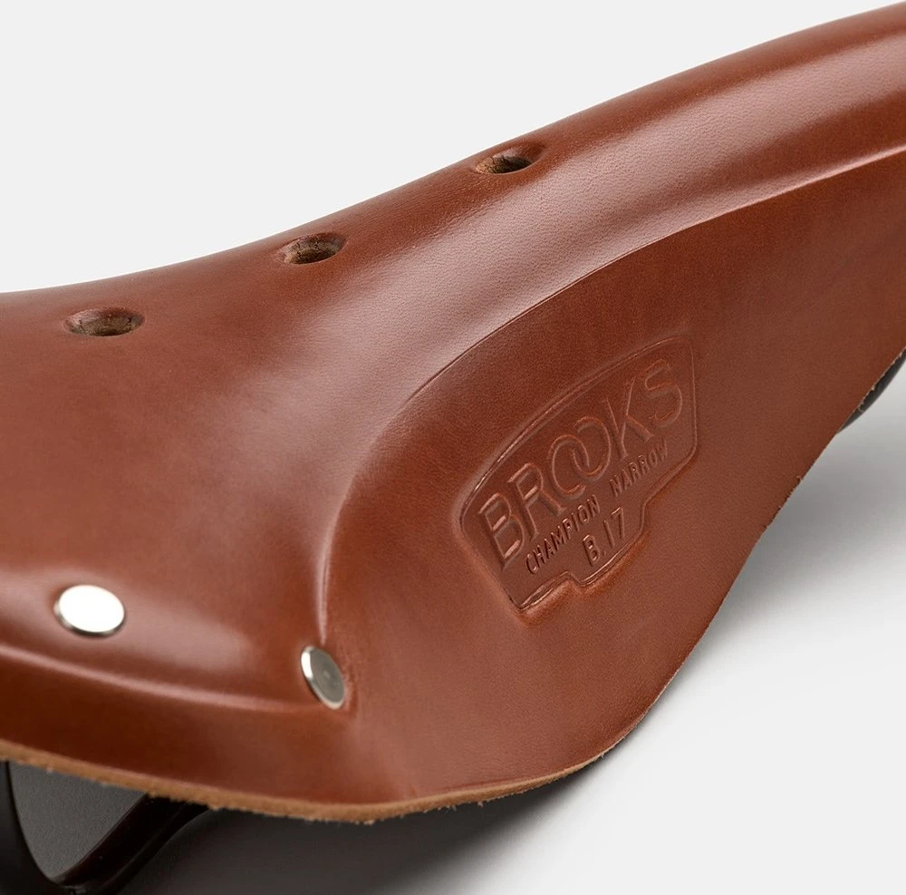 Brooks BROOKS B17 NARROW balnelis, Honey, plieniniai lankeliai, svoris 510 g, Leather linija