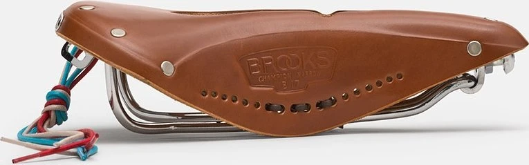 Brooks BROOKS B17 NARROW CARVED balnelis, Honey, plieniniai lankai, svoris 510 g, Leather linija (NAUJAS)