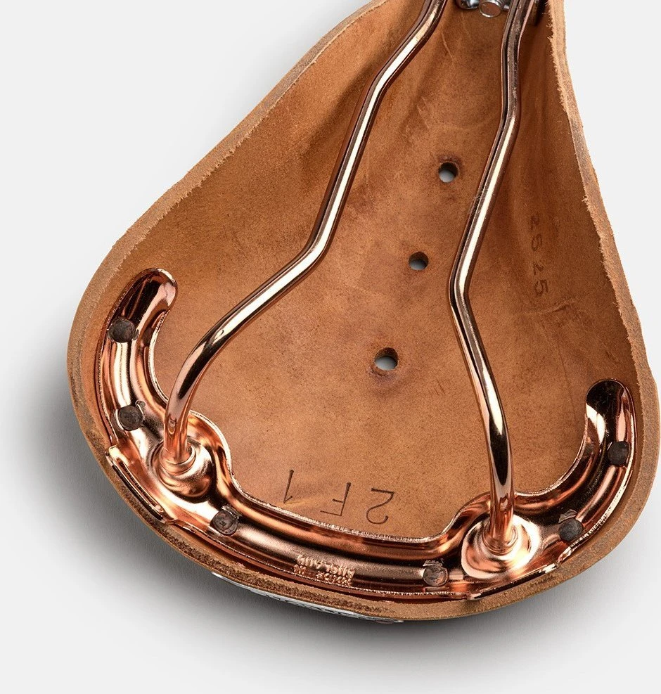 Brooks BROOKS B17 SPECIAL balnelis, Honey spalvos, plieniniai lankai, svoris 540 g, linija Leather