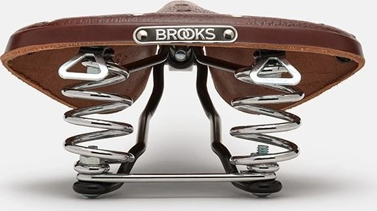 Brooks BROOKS B67 SHORT balnelis, ruda spalva, plieniniai lankai, svoris 810 g, linija Leather (NAUJAS)