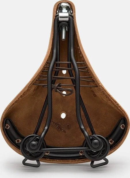 Brooks BROOKS B67 SOFTENED balnelis, tamsiai ruda spalva, plieniniai lankai, svoris 850 g, linija Leather (NEW)