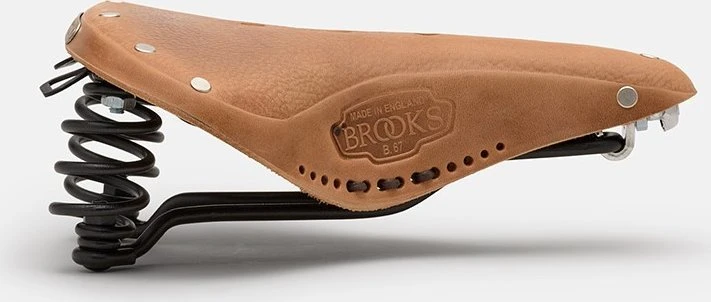 Brooks BROOKS B67 SOFTENED balnelis, tamsiai ruda spalva, plieniniai lankai, svoris 850 g, linija Leather (NEW)