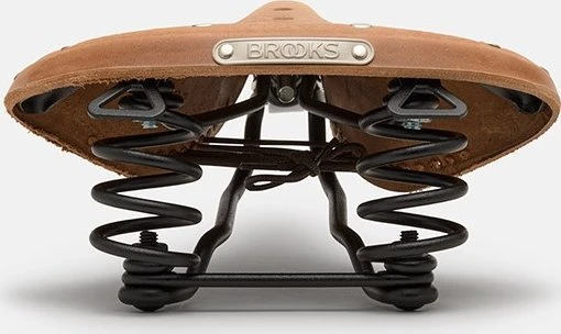 Brooks BROOKS B67 SOFTENED balnelis, tamsiai ruda spalva, plieniniai lankai, svoris 850 g, linija Leather (NEW)