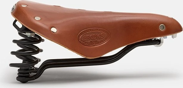 Brooks BROOKS FLYER SHORT balnelis, Honey, plieniniai lankai, svoris 800g, linija Leather (NAUJAS)