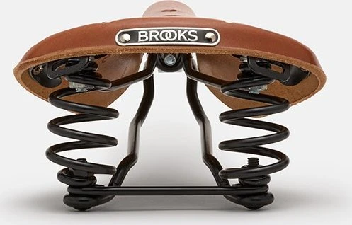 Brooks BROOKS FLYER SHORT balnelis, Honey, plieniniai lankai, svoris 800g, linija Leather (NAUJAS)