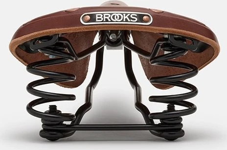 Brooks BROOKS FLYER SPECIAL balnelis, Ruda, plieniniai lankeliai, svoris 890 g, linija Leather (NAUJAS)