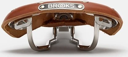 Brooks BROOKS SWALLOW B15 balnelis, Honey spalvos, plieniniai lankai, svoris 490 g, Leather linija