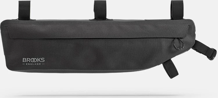 Brooks Krepšys ant rėmo BROOKS SCAPE FRAME BAG, juoda, talpa 3 L, tvirtinimas dirželiais, atsparus vandeniui (NAUJAS)