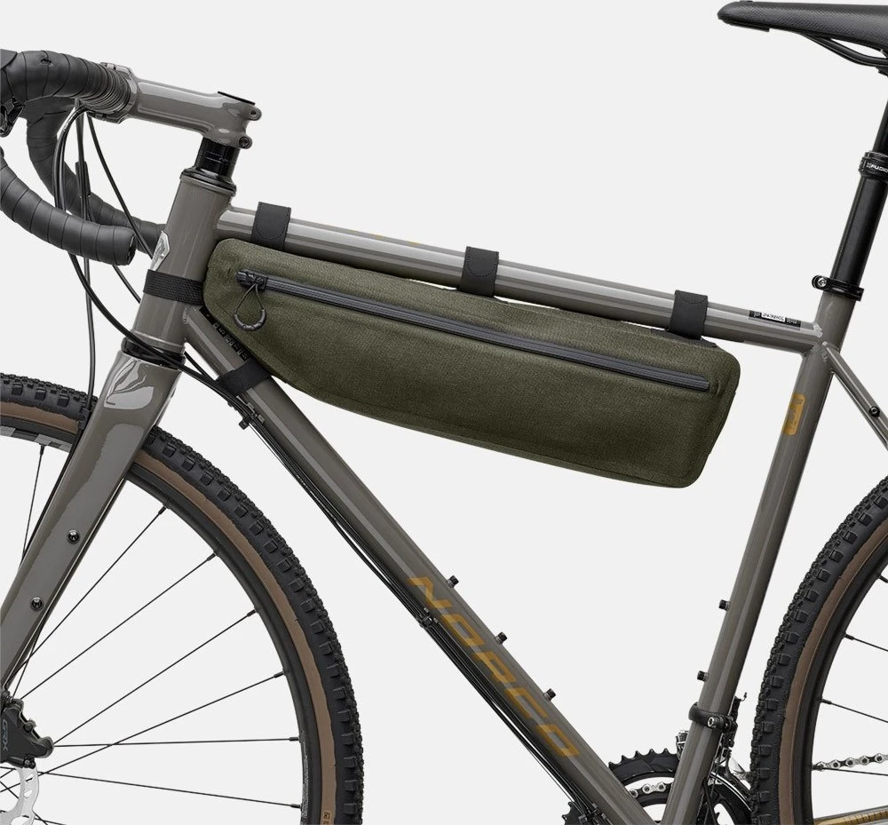 Brooks Krepšys ant rėmo BROOKS SCAPE FRAME BAG, purvo žalios spalvos, talpa 3L, tvirtinamas dirželiais, vandeniui atsparus (NAUJAS)