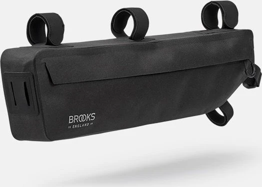 Brooks Krepšys ant rėmo BROOKS SCAPE FRAME BAG LARGE, juoda, talpa 3,5 l, tvirtinimas dirželiais, atsparus vandeniui (NAUJAS)