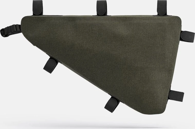 Brooks Krepšys ant rėmo BROOKS SCAPE FULL FRAME BAG, purvo žalia, talpa 5L, tvirtinimas dirželiais, atsparumas vandeniui IPX4 (NAUJAS)