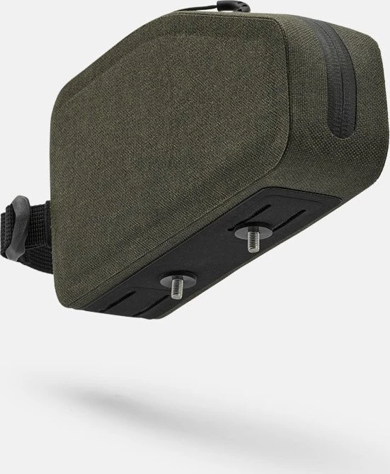 Brooks Krepšys ant rėmo BROOKS SCAPE TOP TUBE BAG WITH BOLTS, purvo žalia, talpa 1,5 l, tvirtinimas varžtais/ant dirželių, vandeniui atsparus (NAUJAS)