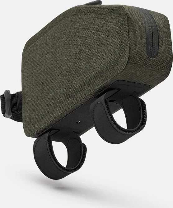 Brooks Krepšys ant rėmo BROOKS SCAPE TOP TUBE BAG WITH BOLTS, purvo žalia, talpa 1,5 l, tvirtinimas varžtais/ant dirželių, vandeniui atsparus (NAUJAS)