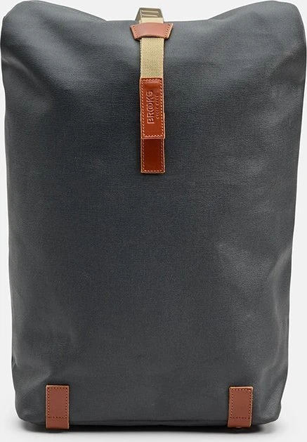 Brooks Kuprinė BROOKS PICKWICK COTTON CANVAS, Pilkas/Honey, Talpa 26L, Vandeniui atspari medvilnė (NEW)