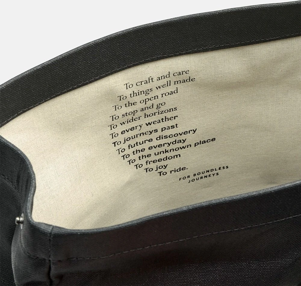 Brooks kuprinė BROOKS PICKWICK COTTON CANVAS, Total Juodas, Talpa 26L, Atspari vandeniui medvilnė (NEW)