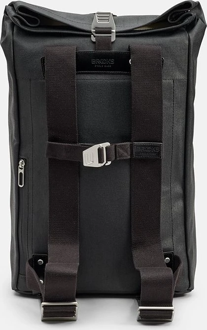 Brooks kuprinė BROOKS PICKWICK COTTON CANVAS, Total Juodas, Talpa 26L, Atspari vandeniui medvilnė (NEW)