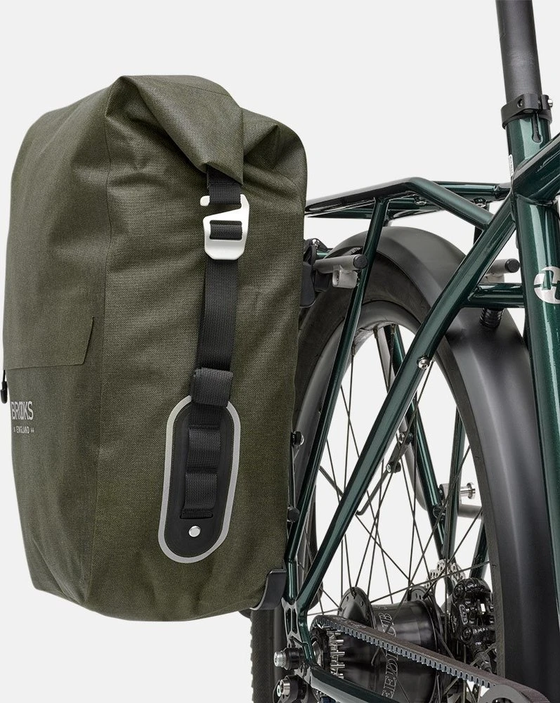 Brooks Sakwa BROOKS SCAPE PANNIER LARGE, purvo žalia, talpa 18-22L, Klick fix sistema, atsparumas vandeniui IPX4 (NEW)